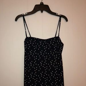 forever 21 cute star print navy cami bodycon dress